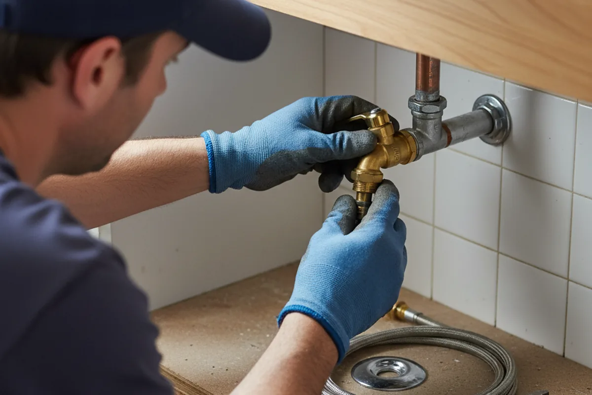 Shutoff valve and fitting work during Faucet and Fixture Repair in Bailey